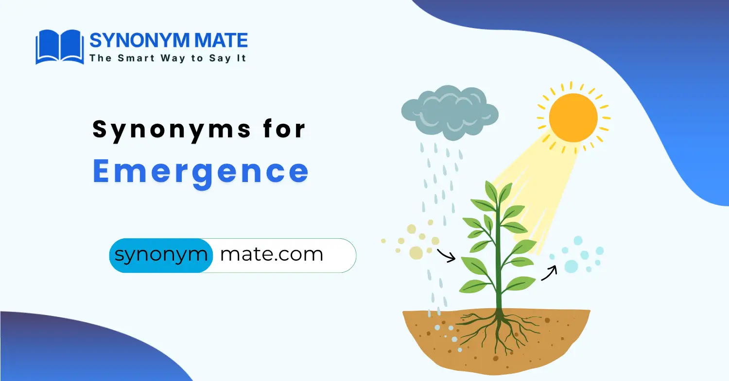synonyms for emergence