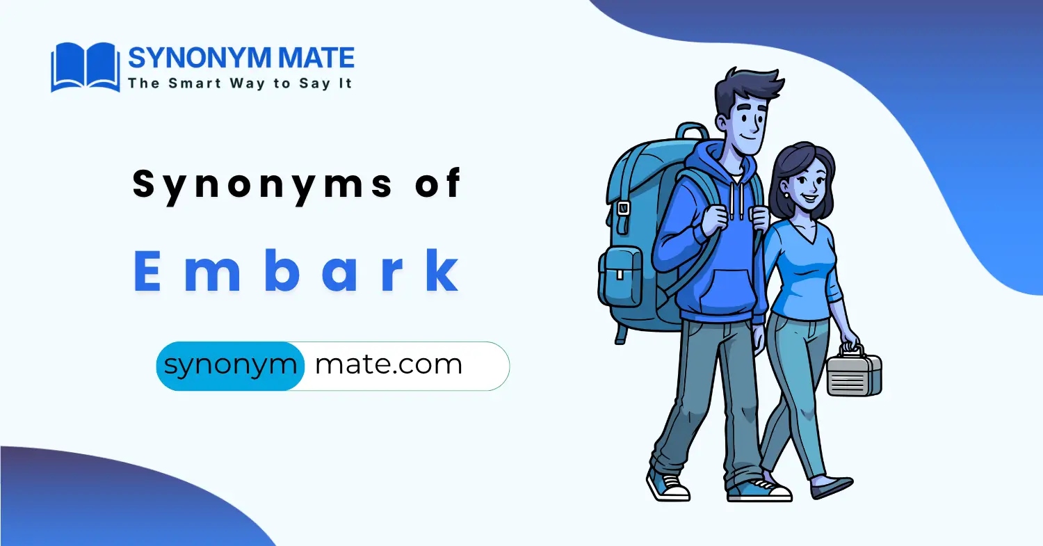 synonyms of embark