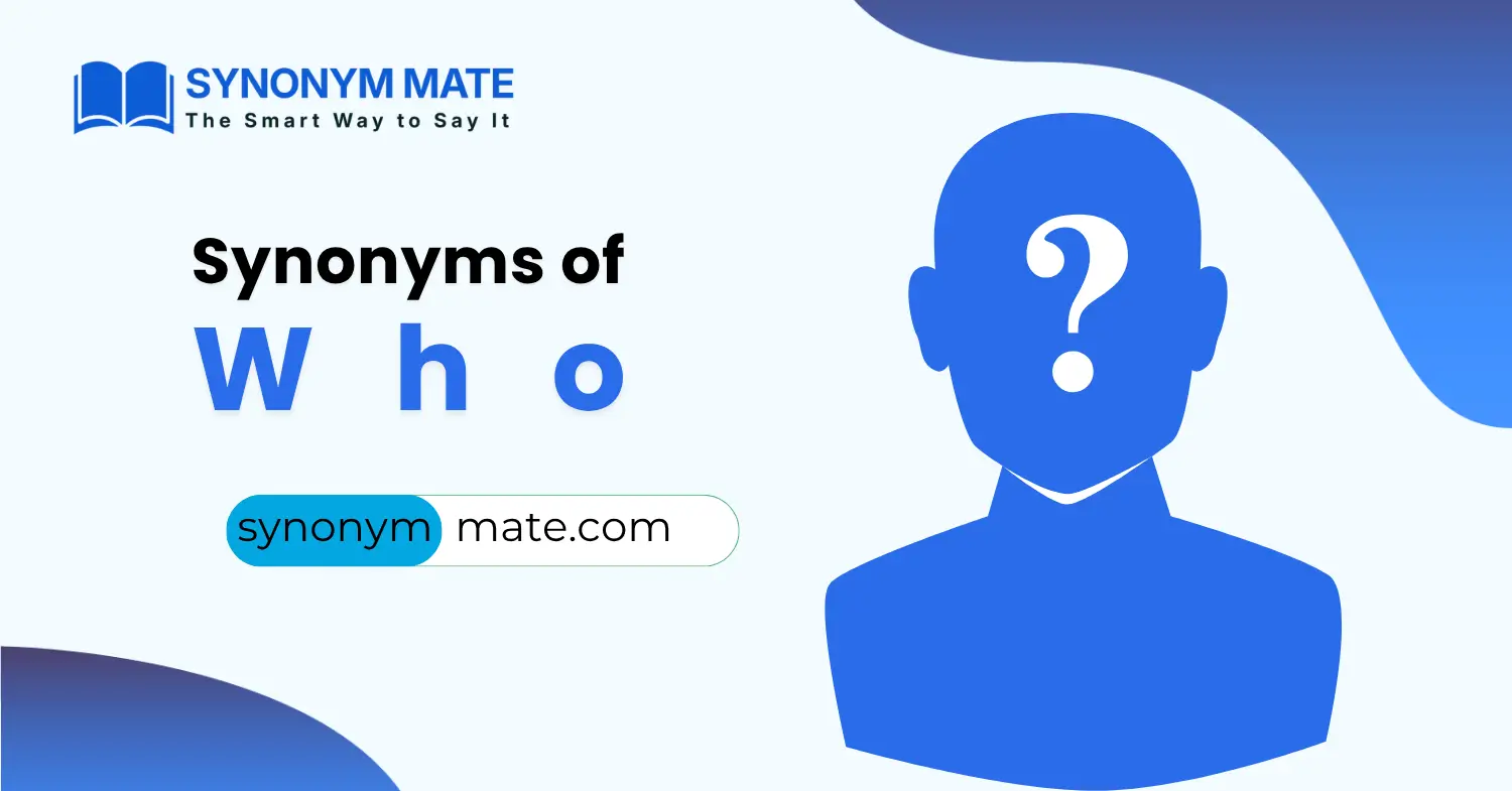 synonyms of who