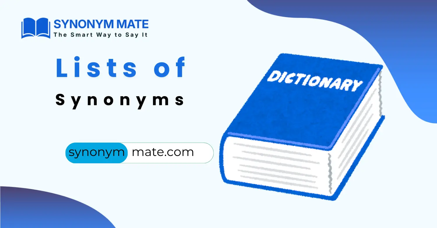 lists of synonyms