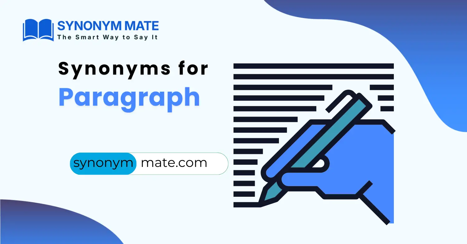 synonyms for paragraph