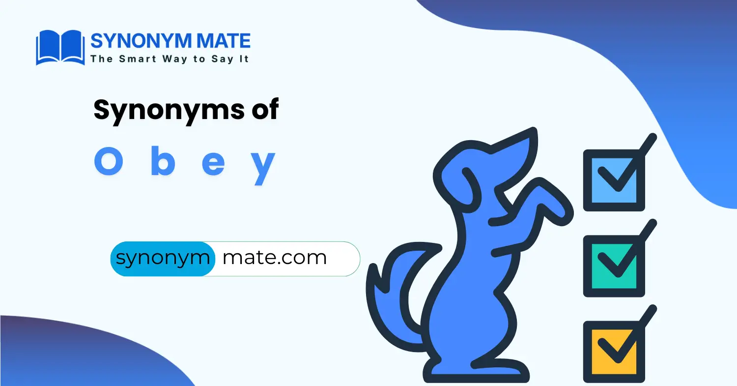 synonyms of obey