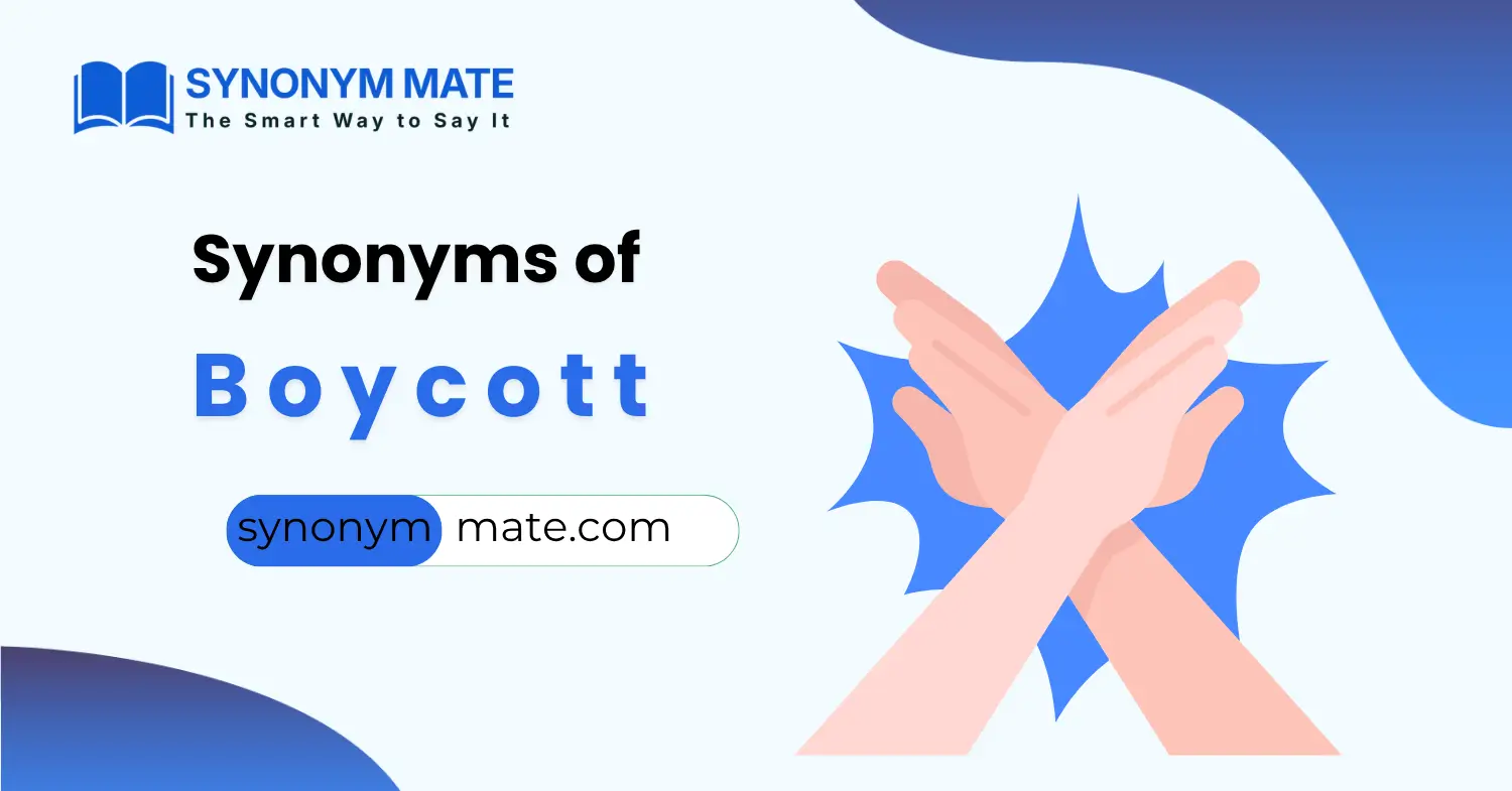 synonyms of boycott