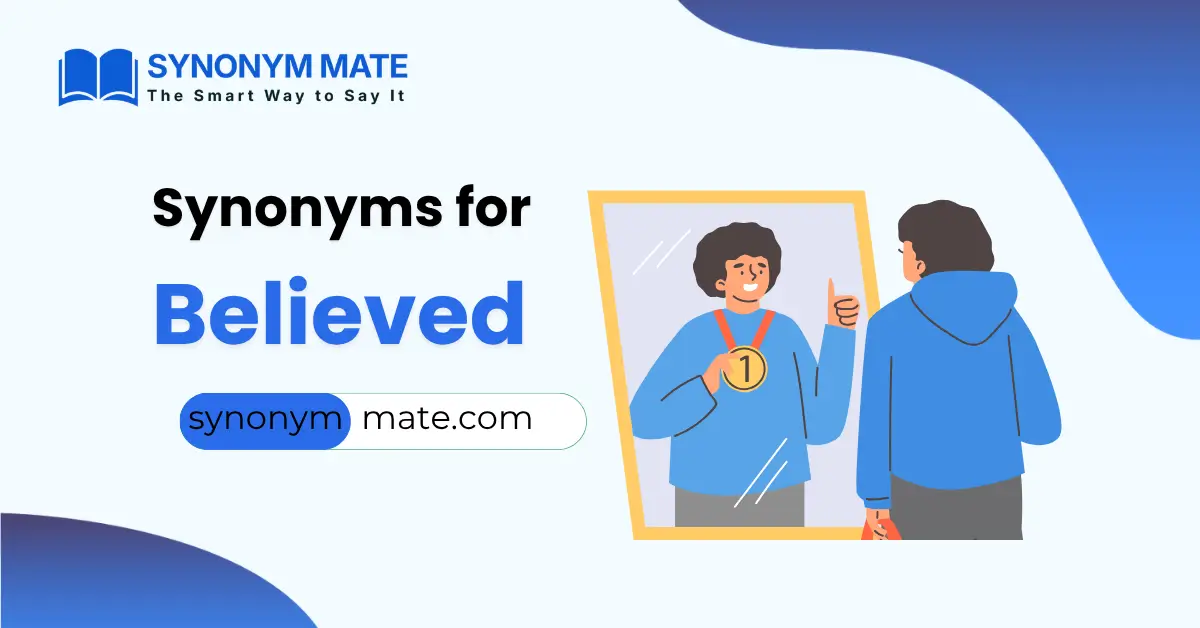 synonyms for believed