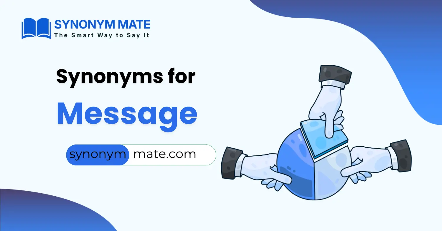 synonyms for message