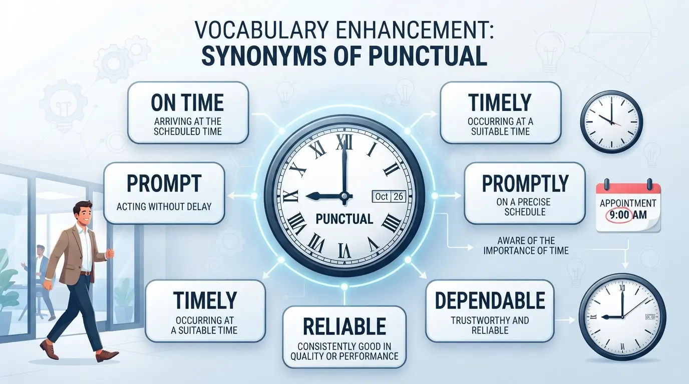 Synonyms of Punctual: 35+ Powerful Alternatives (2026 Guide)
