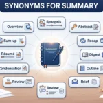 synonyms for summary