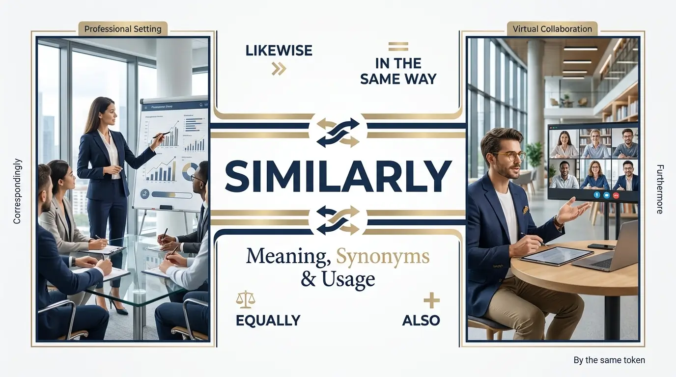 Synonyms for Similarly