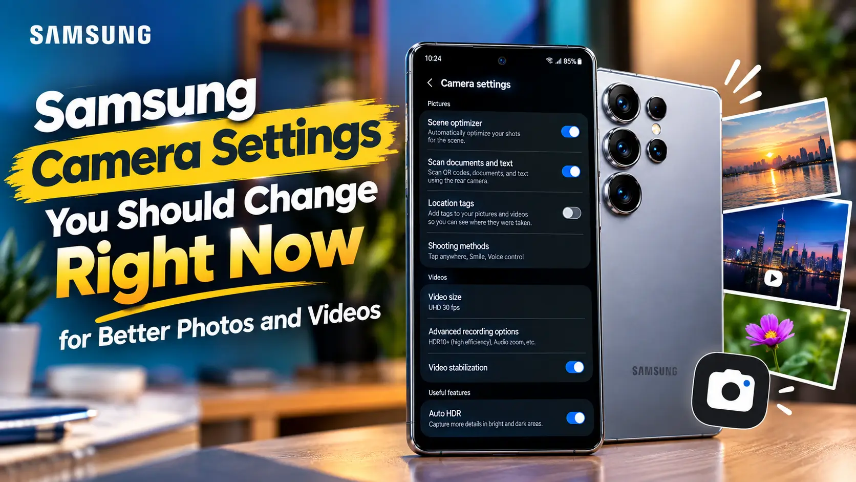 Samsung Camera Settings You Should Change Right Now for Better Photos and Videos