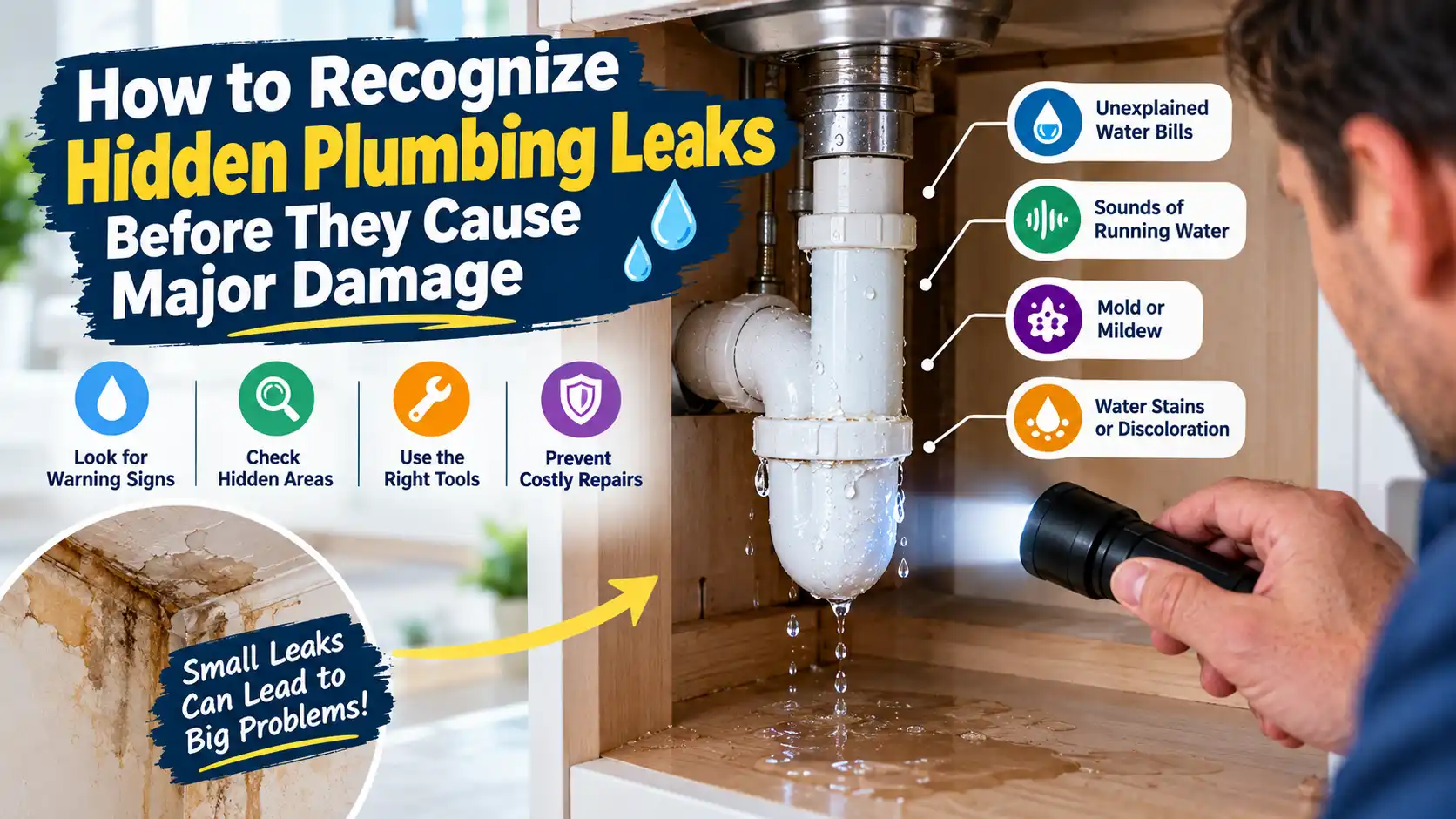 How to Recognize Hidden Plumbing Leaks Before They Cause Major Damage
