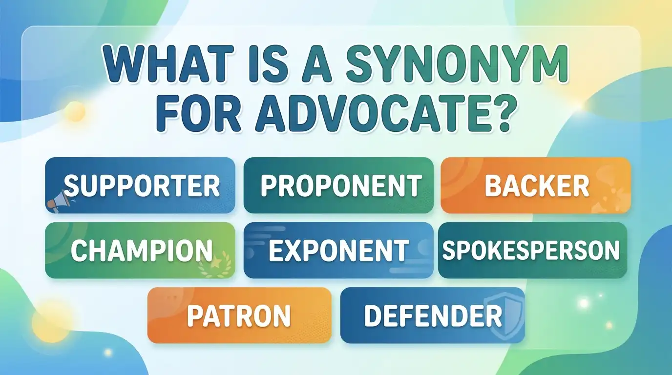 what is a synonym for advocate